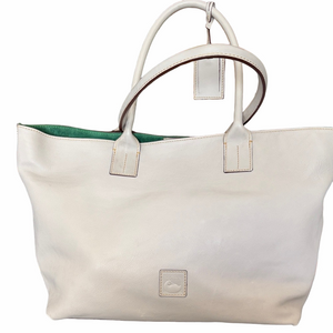 Dooney and Bourke leather  Florentine medium Russle Ecru tore Bag.